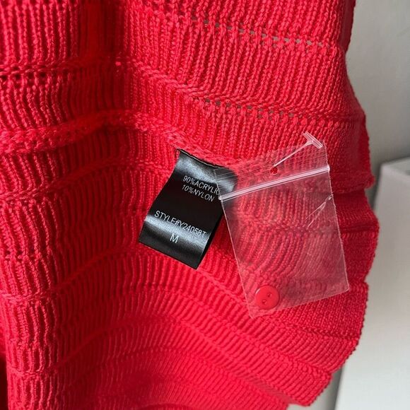 NEW Tuckernuck Pomander Place Red Adi Knit Long Sleeve Mini Dress Size M‎ - Picture 8 of 9